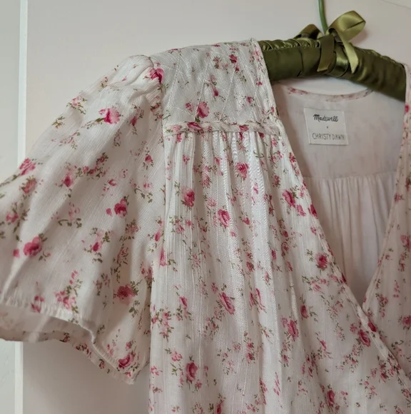 Christy Dawn X Madewell The Dawn Dress Rosebud Print Size Medium - Picture 4 of 7